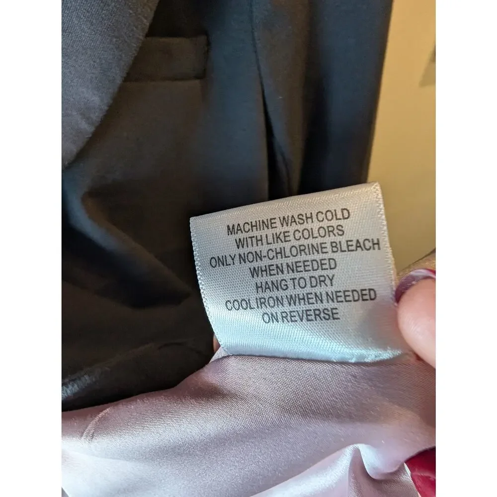 ModCloth Blazer Bundle Black Gray Ruched Sleeve Office Career Medium Lot 2 Pc